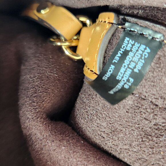 Nwot Michael Kors Cary Brown Suede & Leather w/Pouch Crossbody Bag Purse - Picture 15 of 15